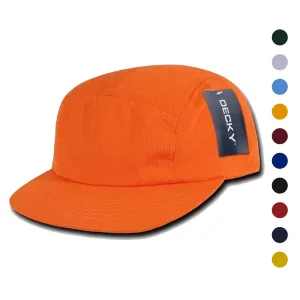 1 Dozen Decky 5 Panel Flat Bill Performance Mesh Racer Caps Hats Wholesale
