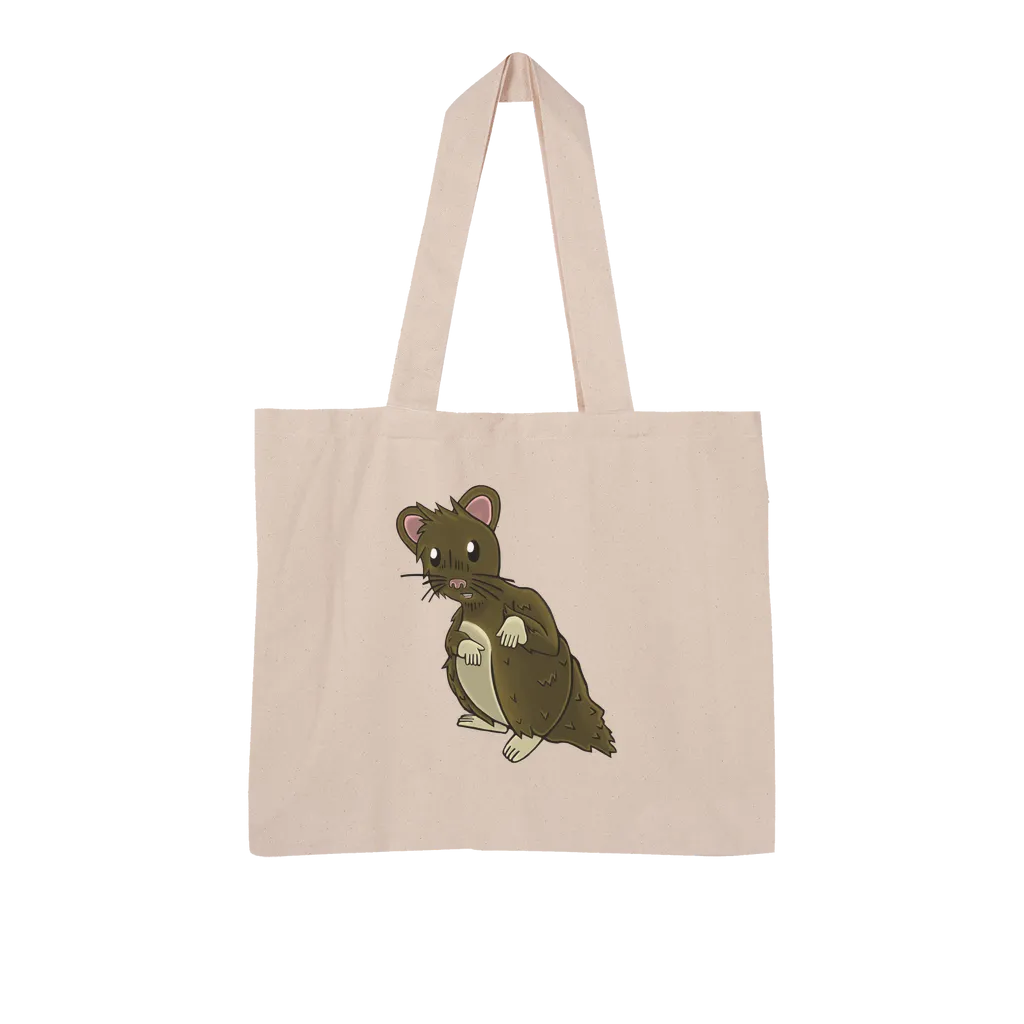 BrownHamster Large Organic Tote Bag