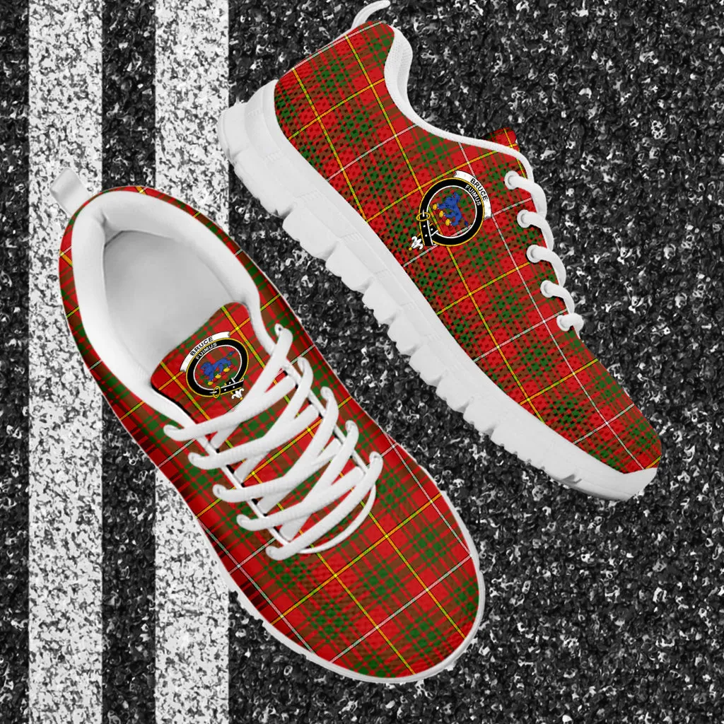 Bruce Modern Tartan Sneakers with Family Crest