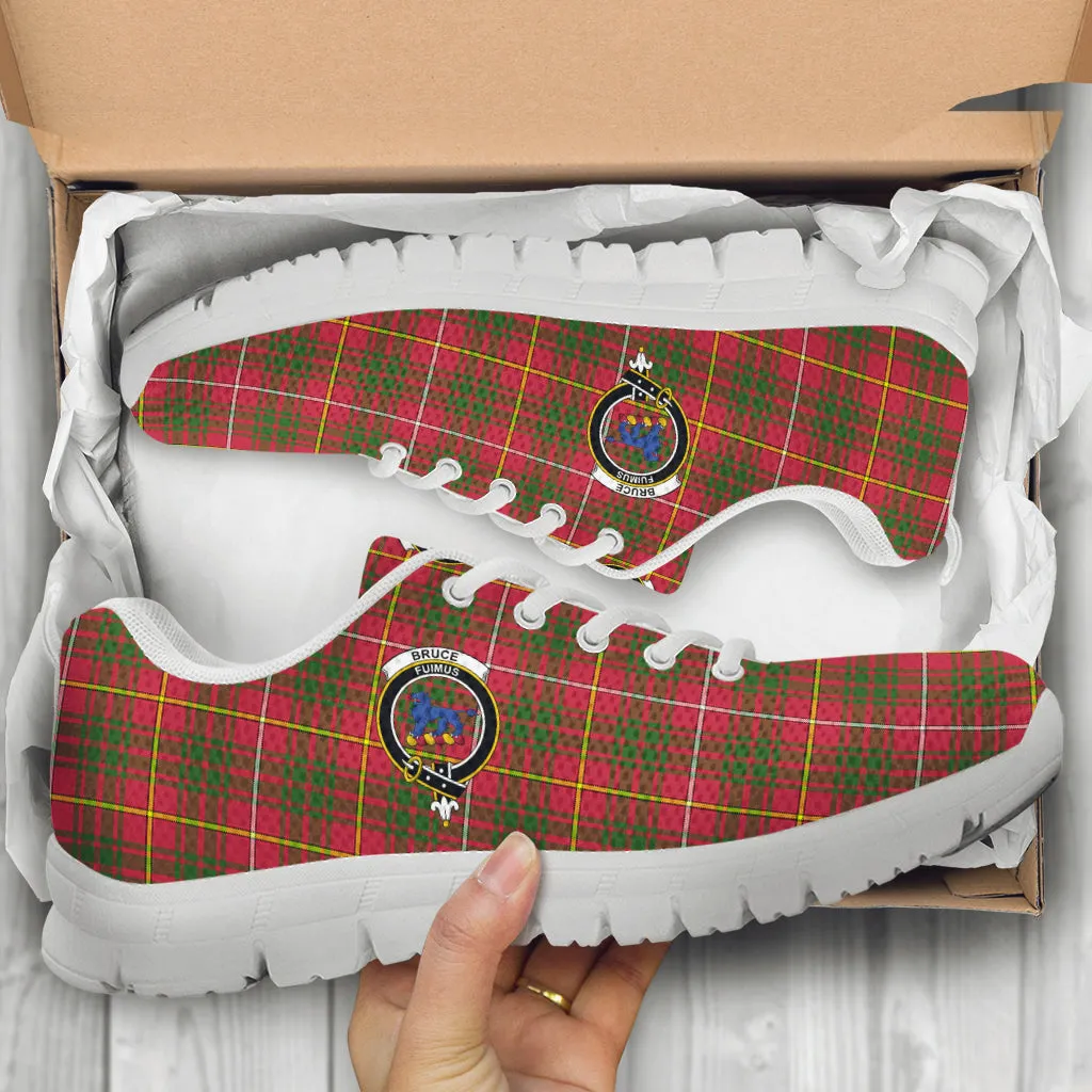 Bruce Modern Tartan Sneakers with Family Crest