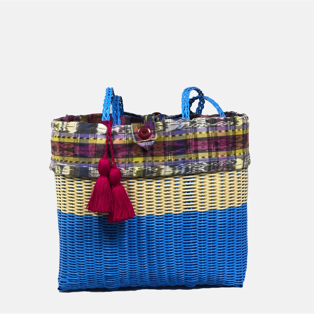 cesta tote ~ medium ~ 2 color block ~ lined