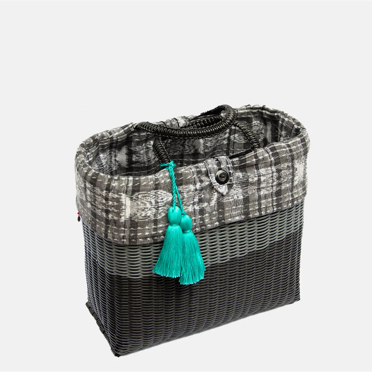 cesta tote ~ medium ~ 2 color block ~ lined