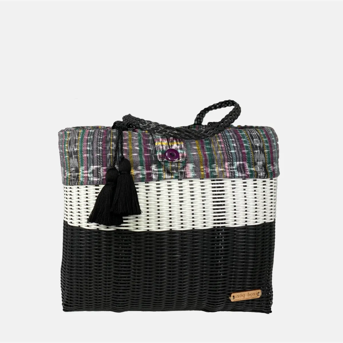 cesta tote ~ medium ~ 2 color block ~ lined