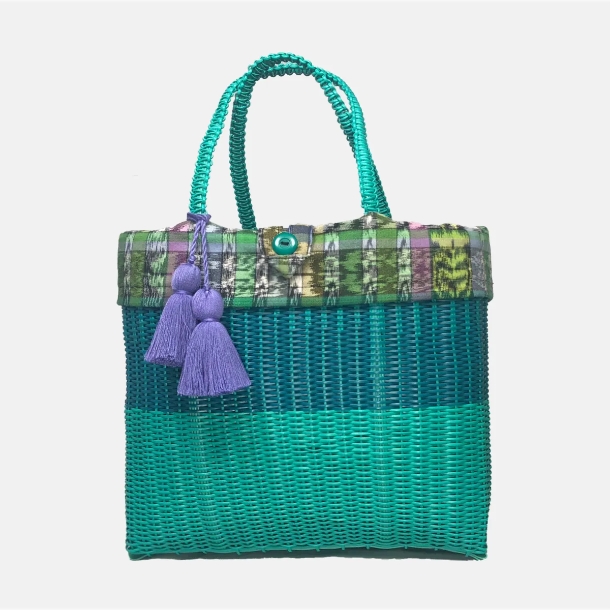 cesta tote ~ medium ~ 2 color block ~ lined