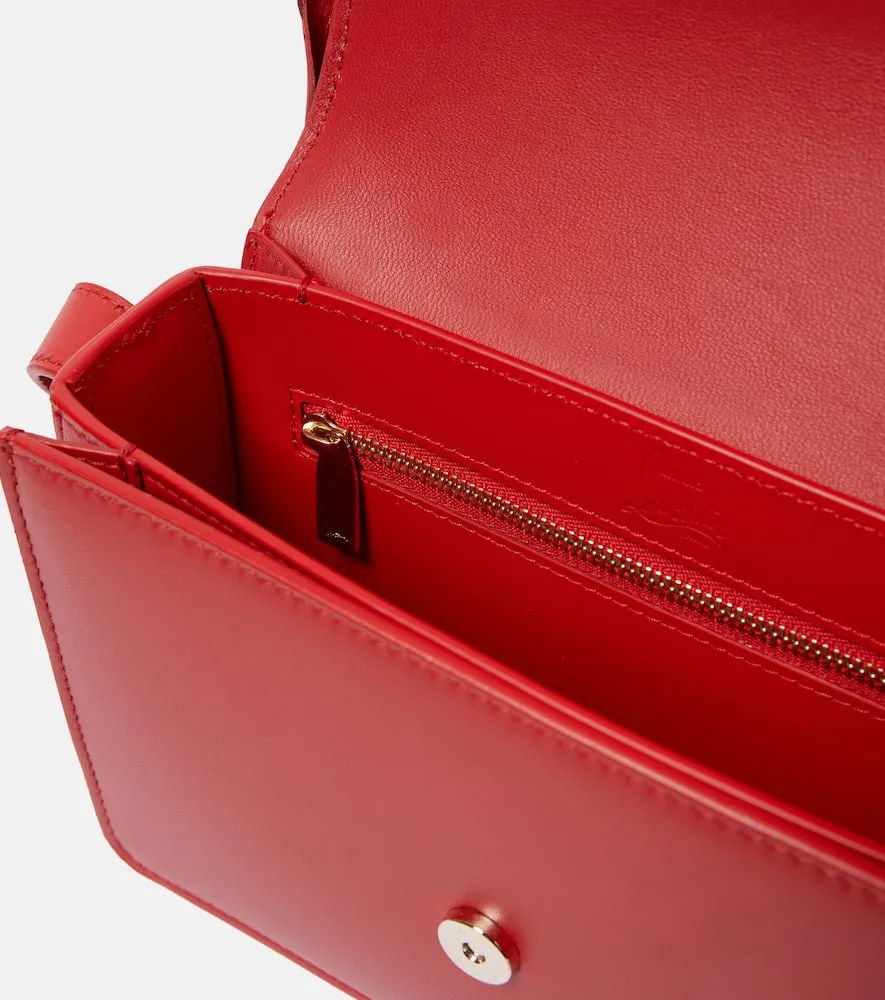 Christian Louboutin Loubi54 appliqu√É¬© leather crossbody bag