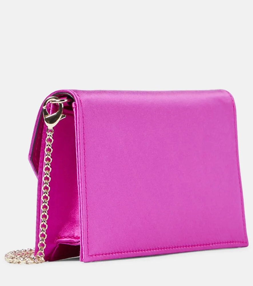 Christian Louboutin Loubi54 satin clutch