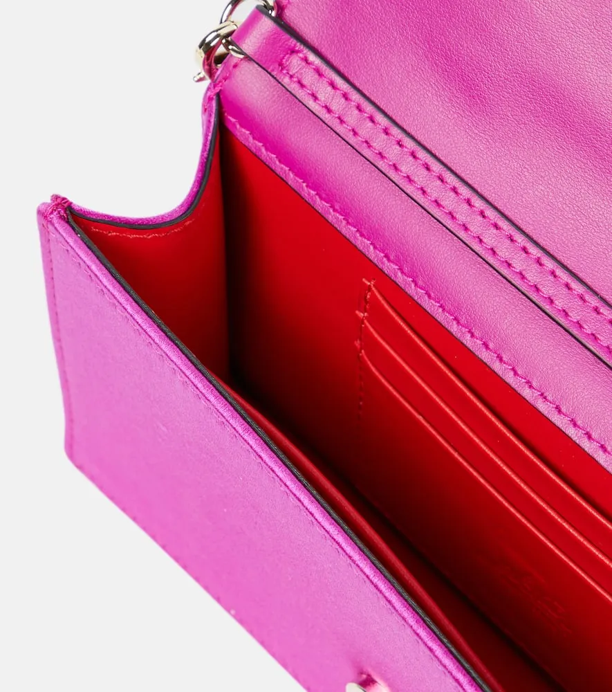 Christian Louboutin Loubi54 satin clutch