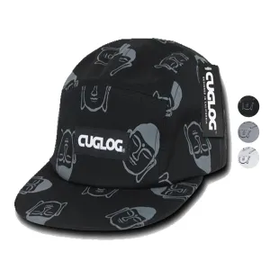 Cuglog Buddha Print 5 Panel Racer Racing Jockey Biker Caps Hats Unisex