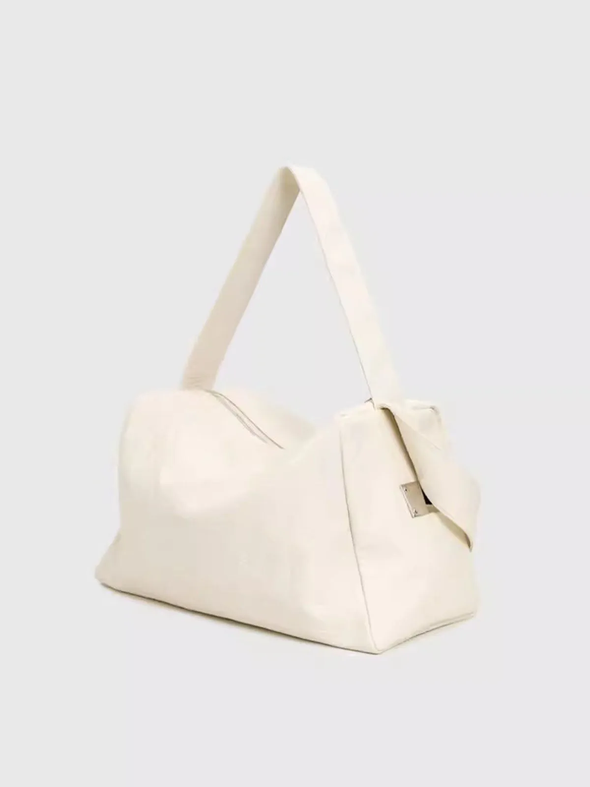 Durable Double Strap Crossbody Bag Large Capacity Soft Leather Shoulder Bag
