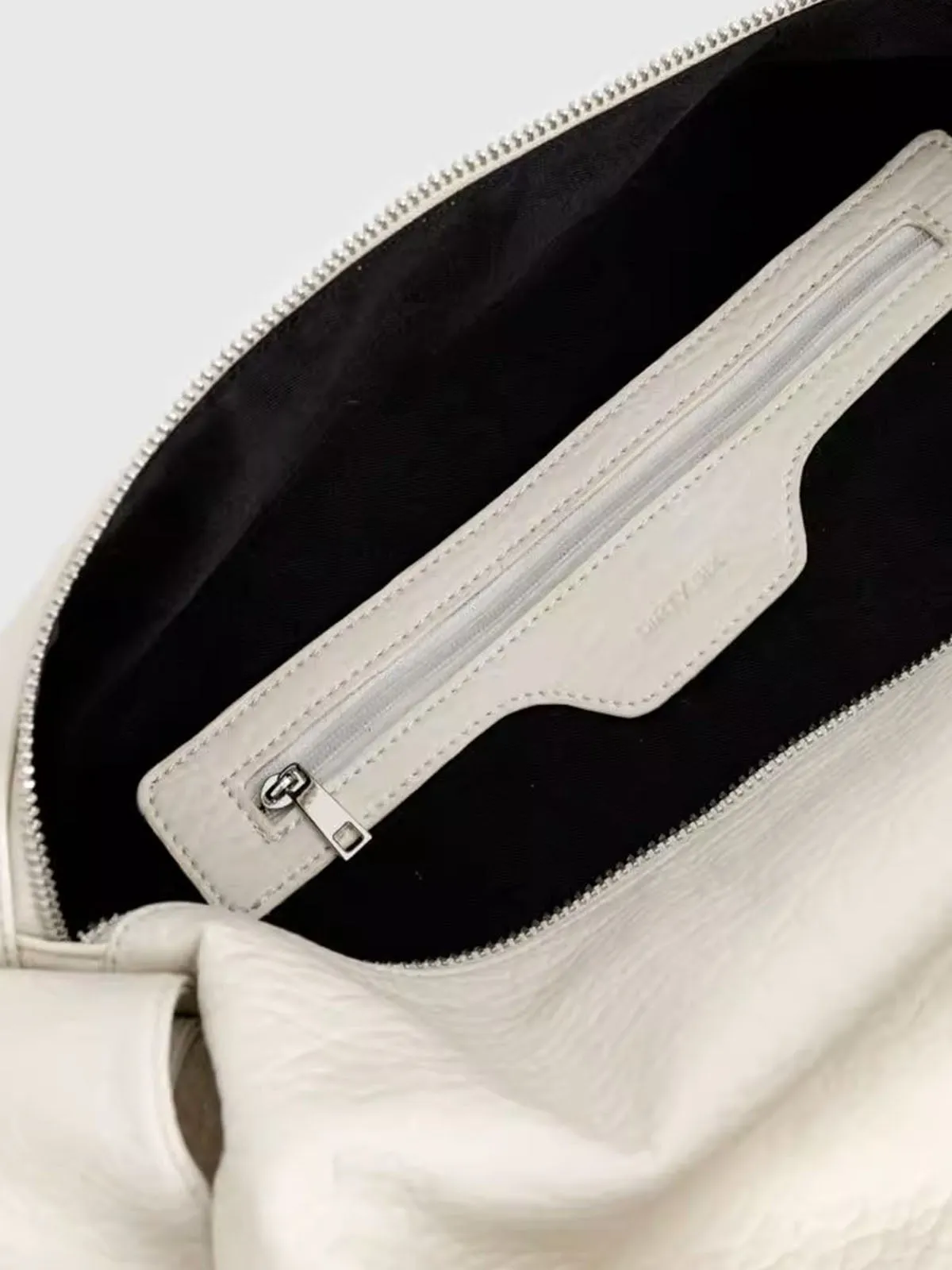 Durable Double Strap Crossbody Bag Large Capacity Soft Leather Shoulder Bag
