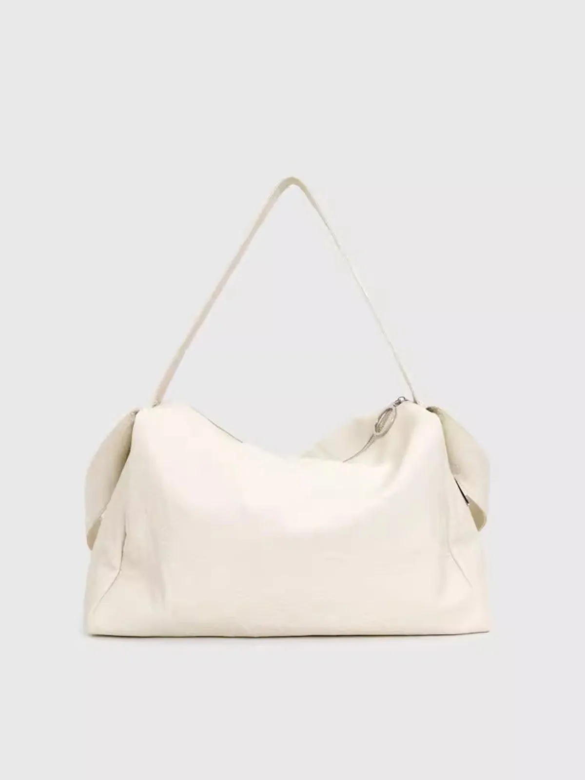 Durable Double Strap Crossbody Bag Large Capacity Soft Leather Shoulder Bag