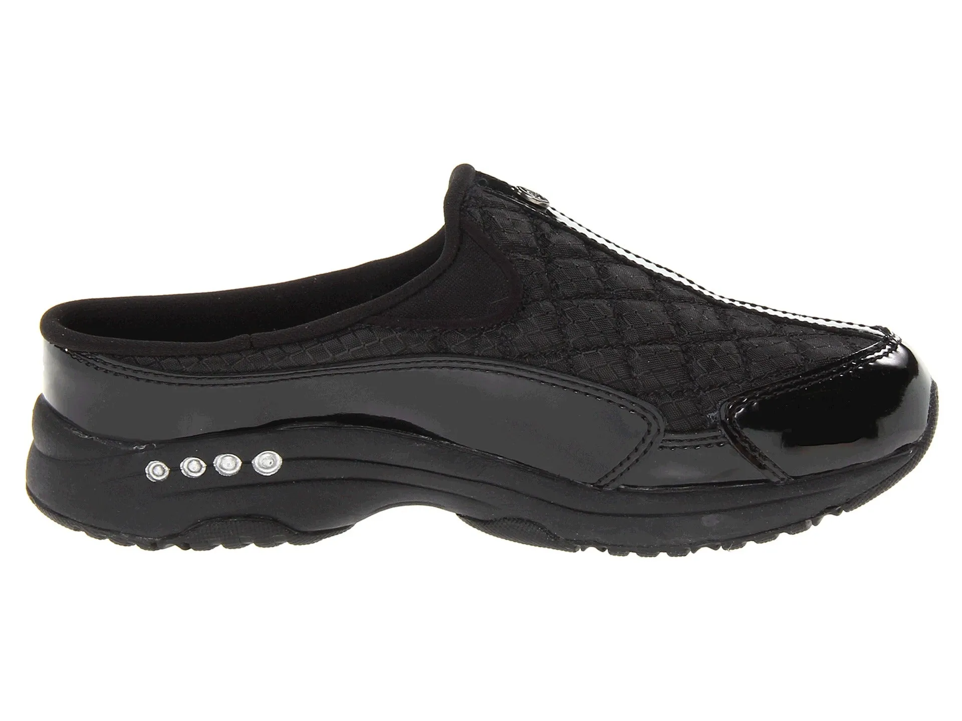Easy Spirit Travel Time - Black/Silver Patent