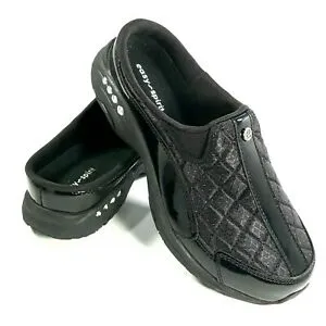 Easy Spirit Travel Time - Black/Silver Patent