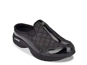 Easy Spirit Travel Time - Black/Silver Patent