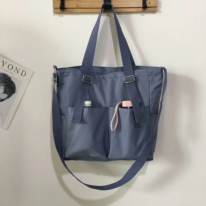 Large-Capacity Travel Canvas Tote Shoulder Bags