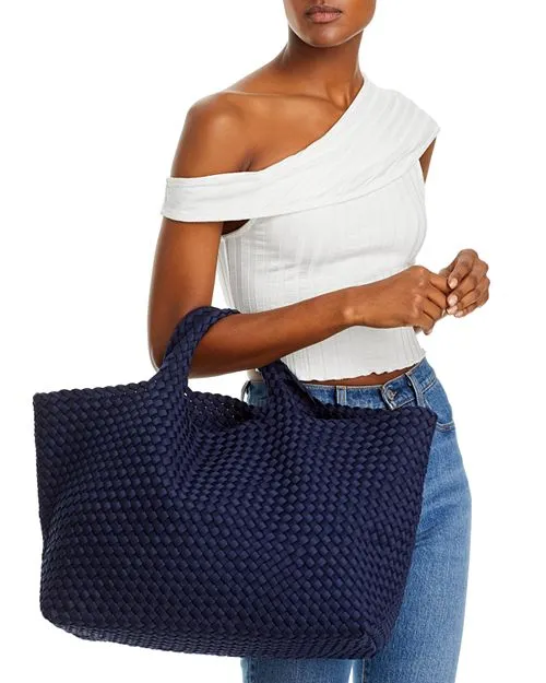 Large St Barths NAGHEDI Tote Bag, Blue