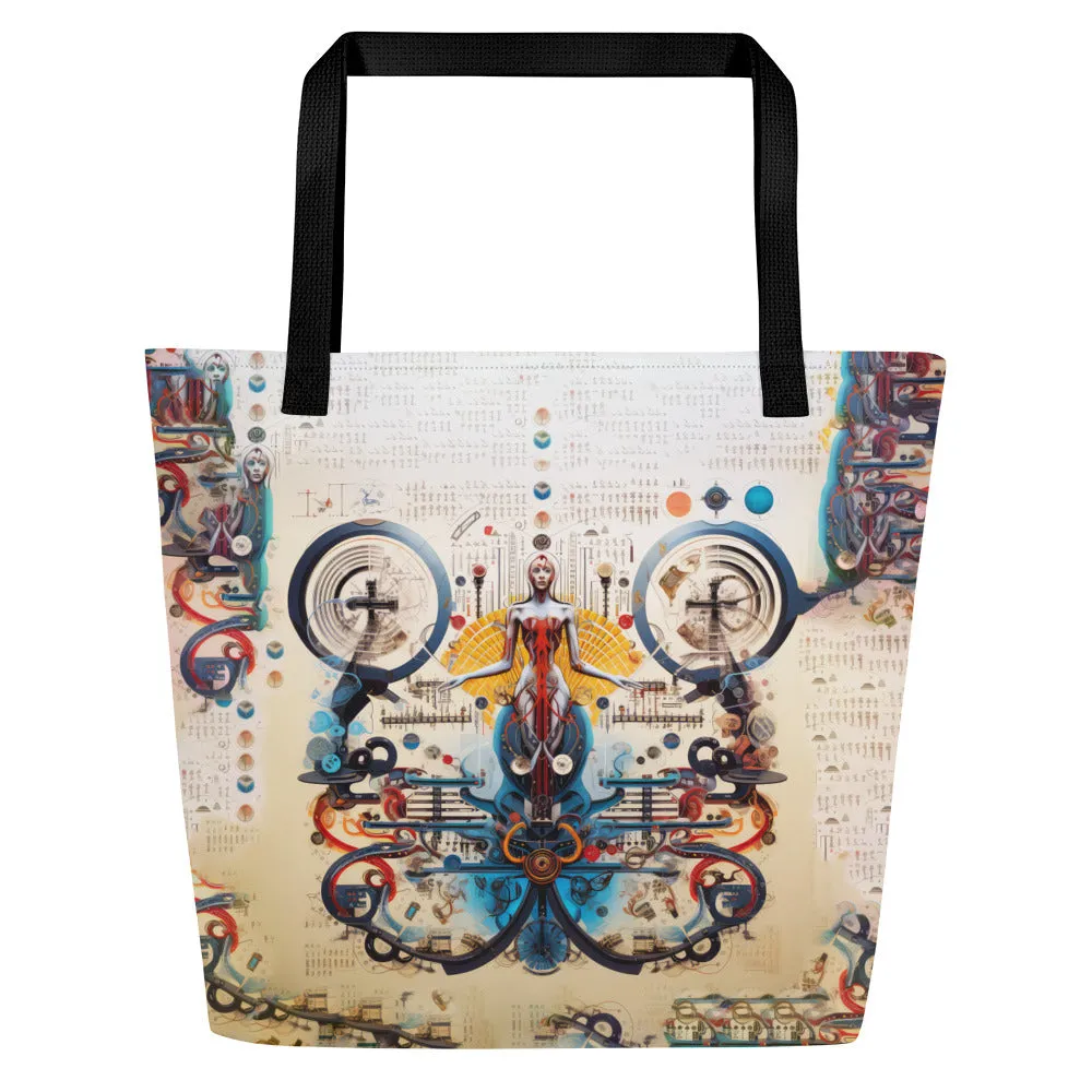 Large Tote Bag Life's Orchestra