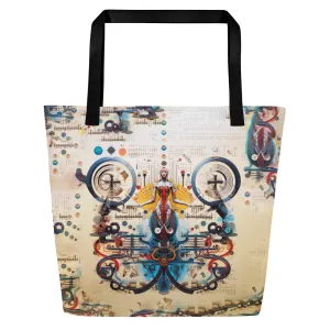 Large Tote Bag Life's Orchestra
