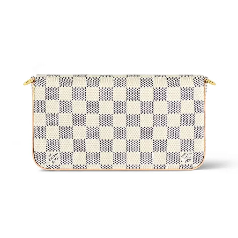Louis Vuitton Felicie clutch, cream