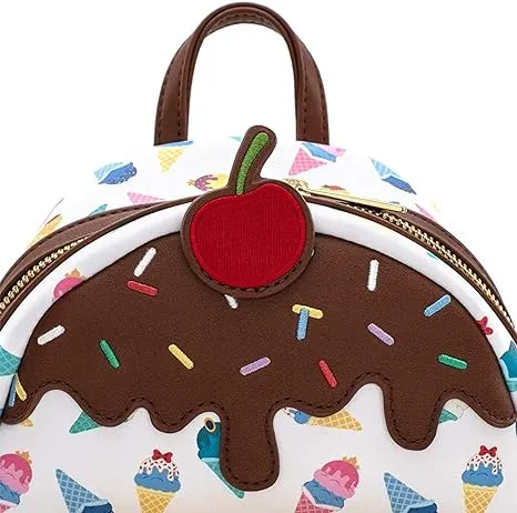 Loungefly Disney Princess Ice Cream All Over Print Mini Backpack, Multicolor