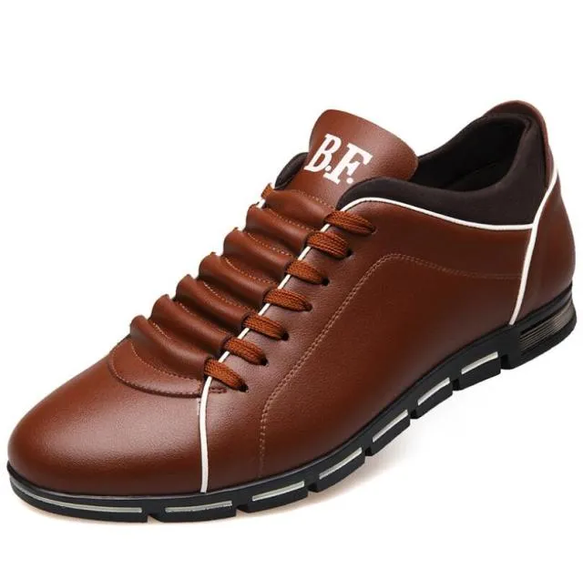 Men Casual Shoes Fashion Leather Shoes For Men Summer Men's Flat Shoes  XX9816Sa