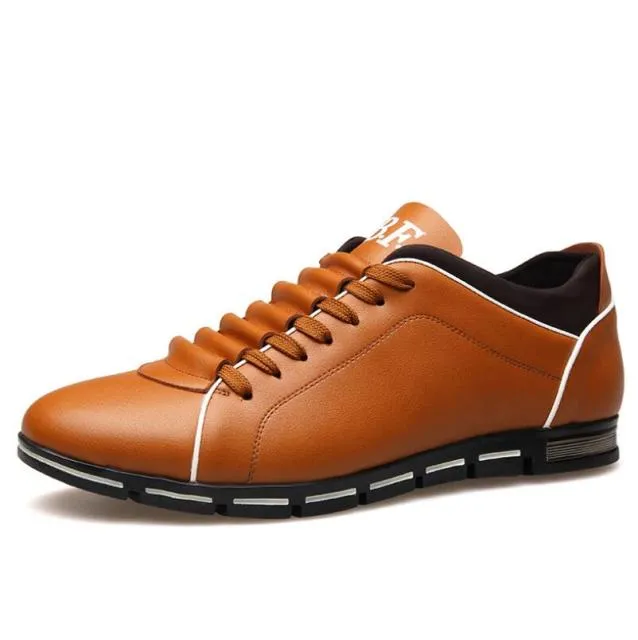 Men Casual Shoes Fashion Leather Shoes For Men Summer Men's Flat Shoes  XX9816Sa
