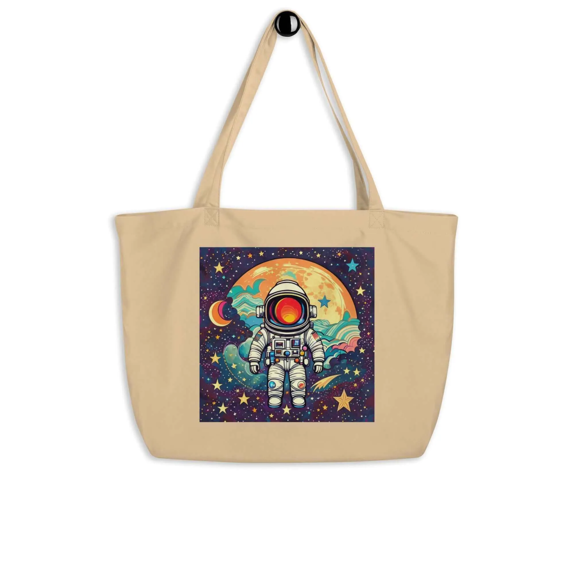 Nowhere2be Lost Spaceman Large organic tote bag
