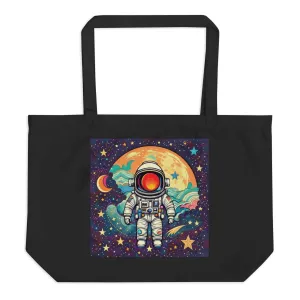 Nowhere2be Lost Spaceman Large organic tote bag