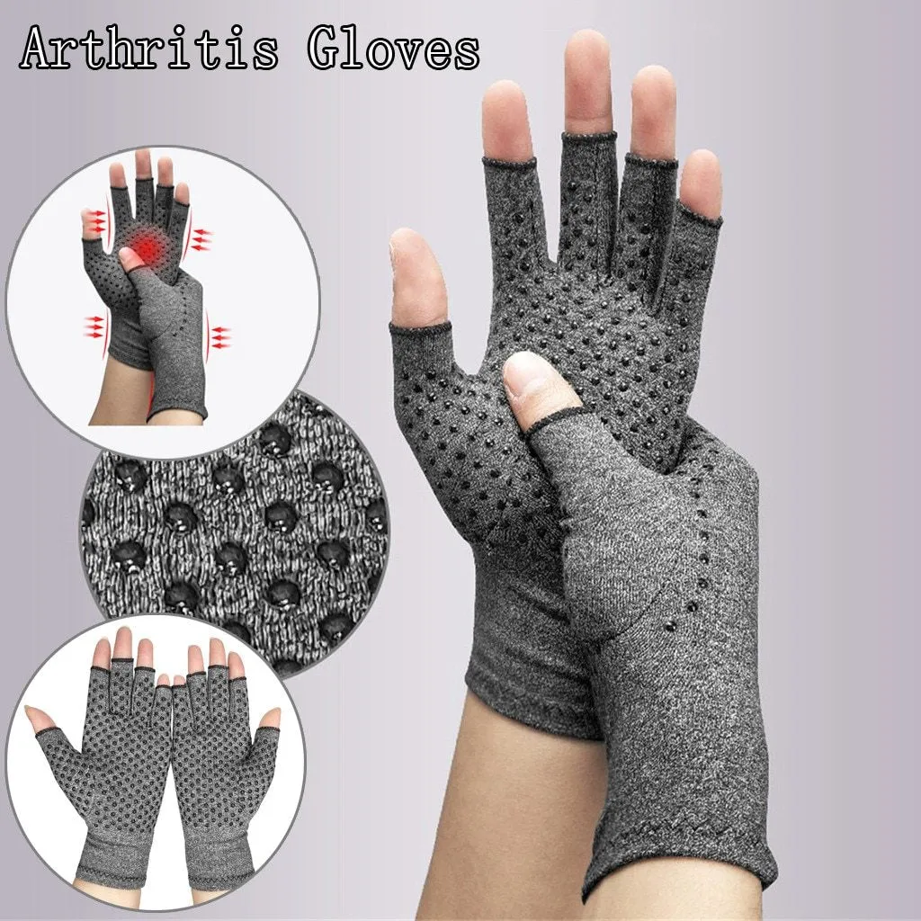Pair Premium Compression Arthritic Joint Pain Relief Gloves
