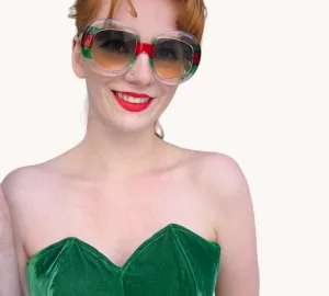 Red/Green Oversized Shades