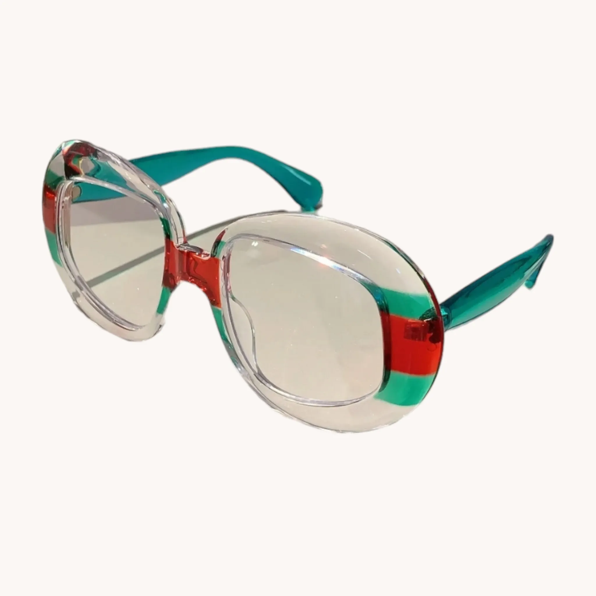 Red/Green Oversized Shades