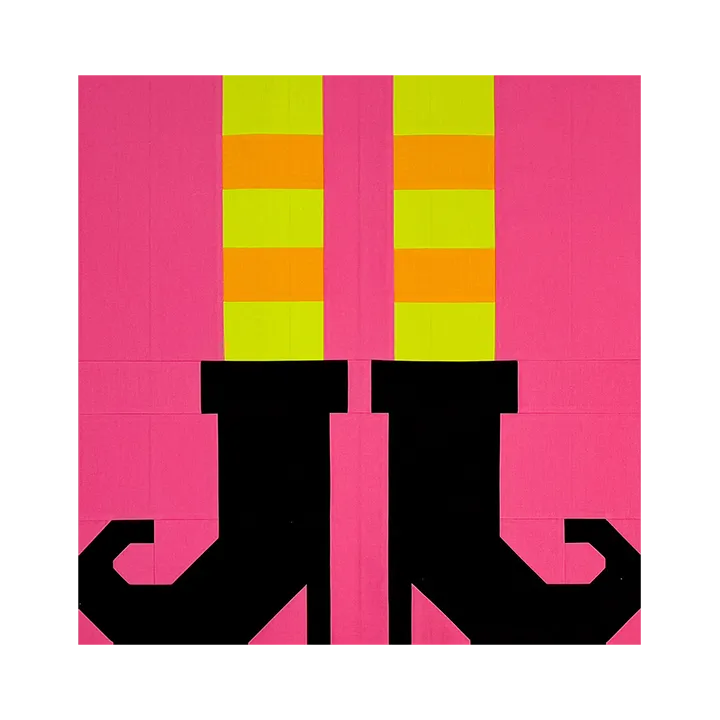 Witch Legs and Boots Mini-quilt/Block PDF Pattern