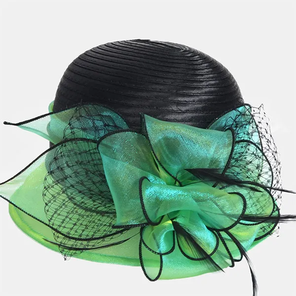 Women Church Tea Party Cloche Hat S606