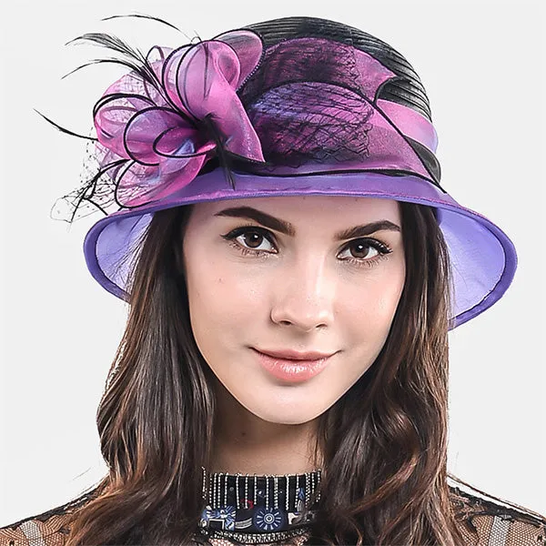 Women Church Tea Party Cloche Hat S606