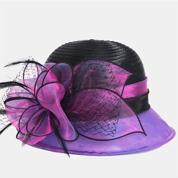 Women Church Tea Party Cloche Hat S606