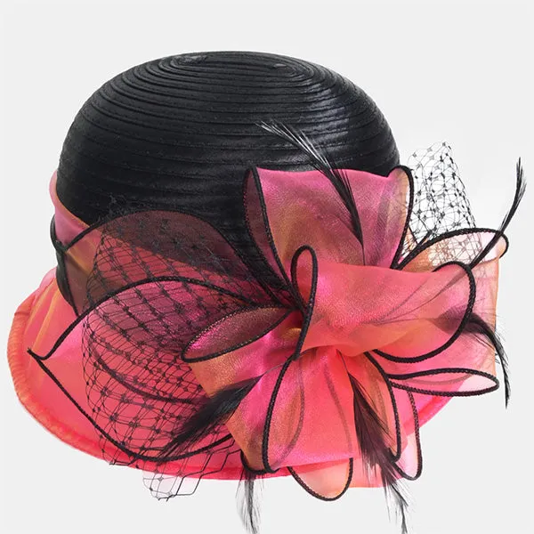 Women Church Tea Party Cloche Hat S606